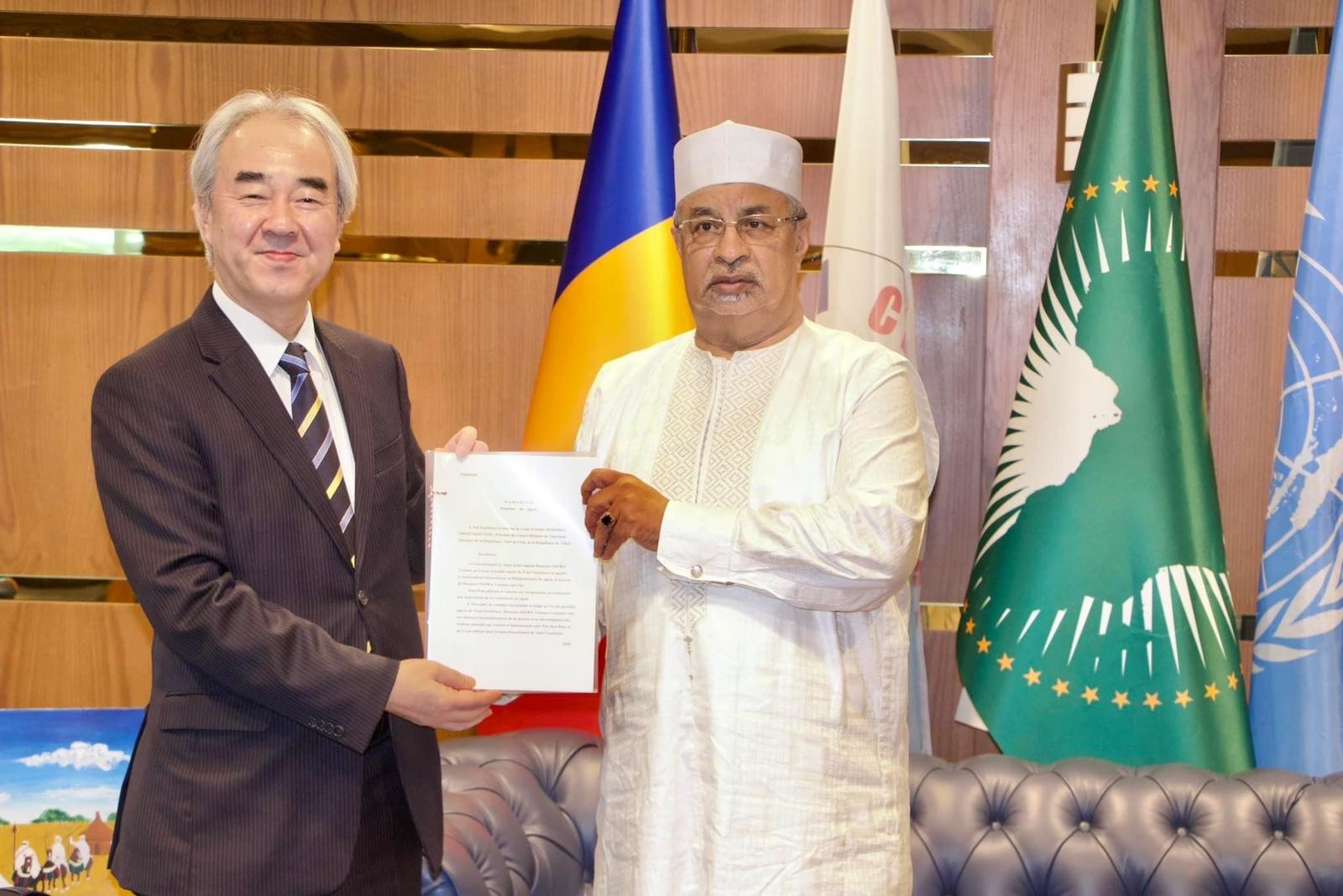 Tchad : le nouvel ambassadeur du Japon présente ses lettres de créance