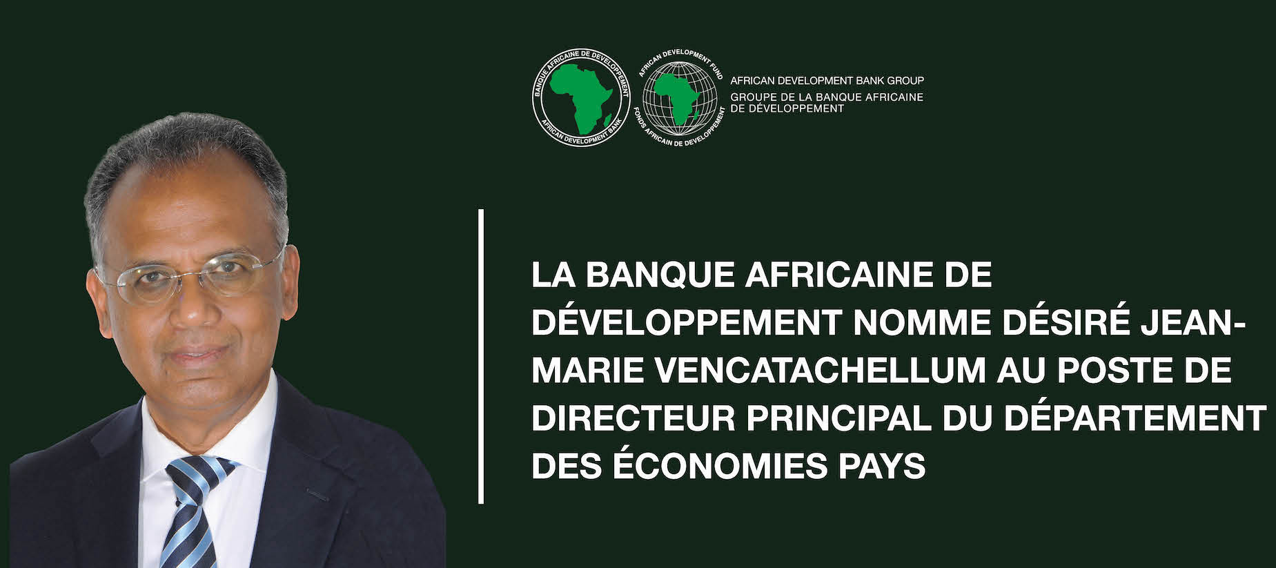 La BAD nomme un directeur principal du Département des économies pays La BAD nomme un directeur principal du Département des économies pays
