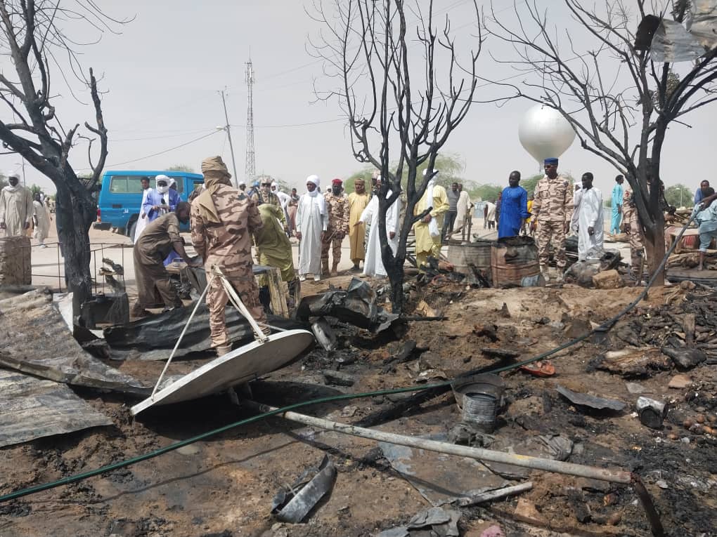 Tchad : une partie du marché libyen de Mao ravagée par les flammes 