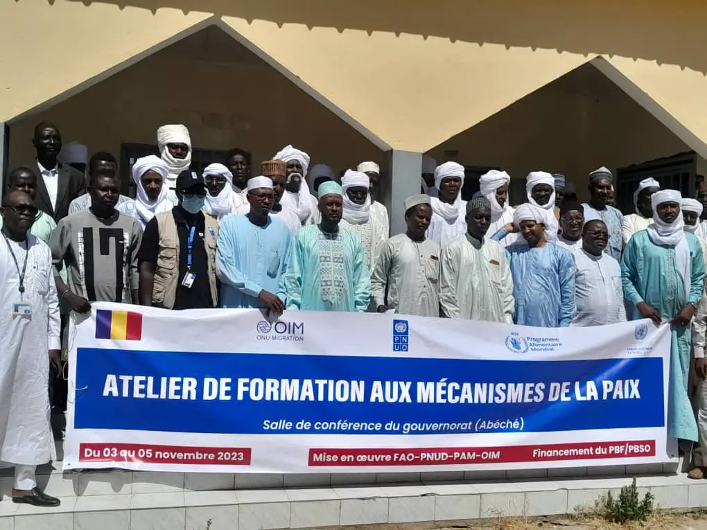 Tchad : 80 leaders  traditionnels des trois provinces en formation sur les mécanismes de la paix