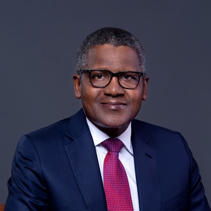 Le milliardaire nigérian Aliko Dangote. Photo : Dangote.com