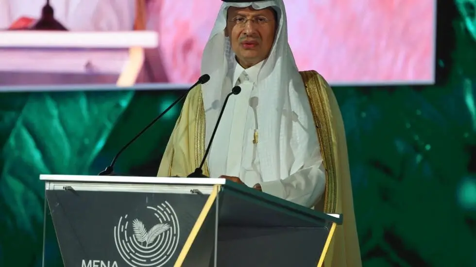 Le ministre saoudien de l'Energie, le prince Abdulaziz bin Salman, a déclaré qu'il n'accepterait pas l'élimination progressive des combustibles fossiles. Photo : Fayez Nureldine / AFP