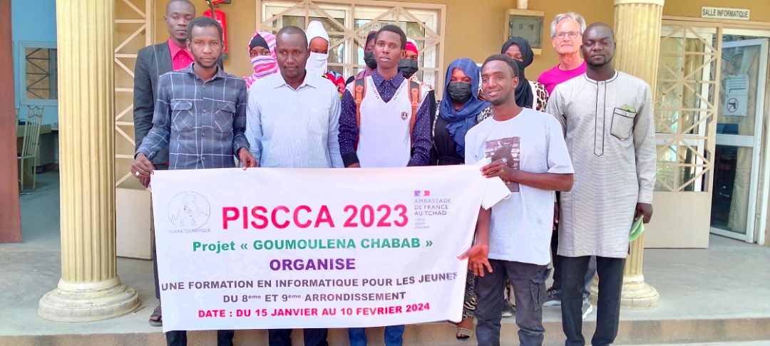 Tchad : formation en informatique de base pour les Jeunes du projet Goumoulena Chabab