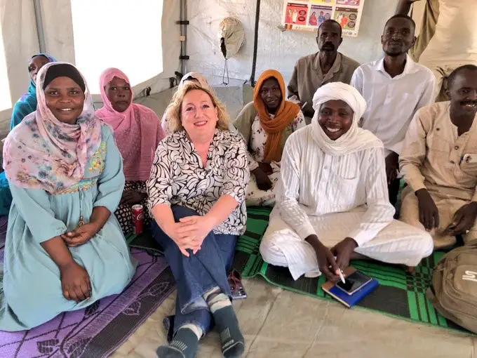 La représentante spéciale de l'Union européenne pour le Sahel, Emanuela C. Del en visite à Adré