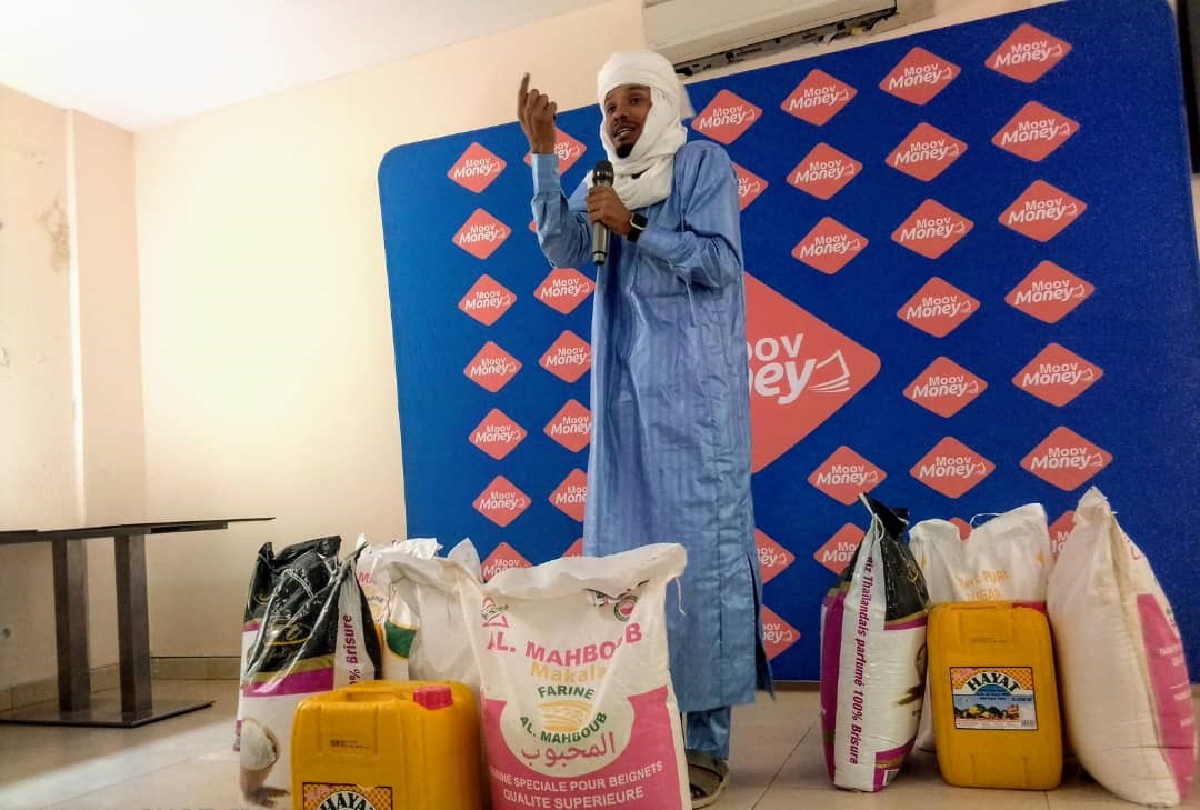Promo Moov Money spécial Ramadan au Tchad : des kits alimentaires et des tissus Getzner remis aux abonnés