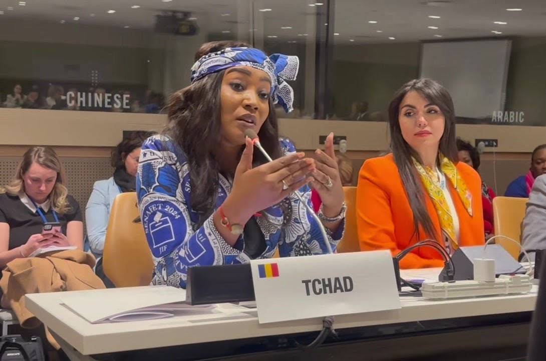 La ministre d’État tchadienne, ministre de la Femme, Amina Priscille Longoh. Photo : webtv.un.org La ministre d’État tchadienne, ministre de la Femme, Amina Priscille Longoh. Photo : webtv.un.org