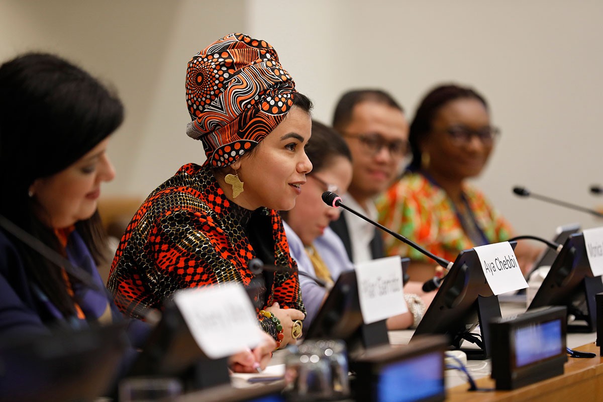 Déléguées à la CSW68 en cours à New York. Photo : photo de l’ONU.