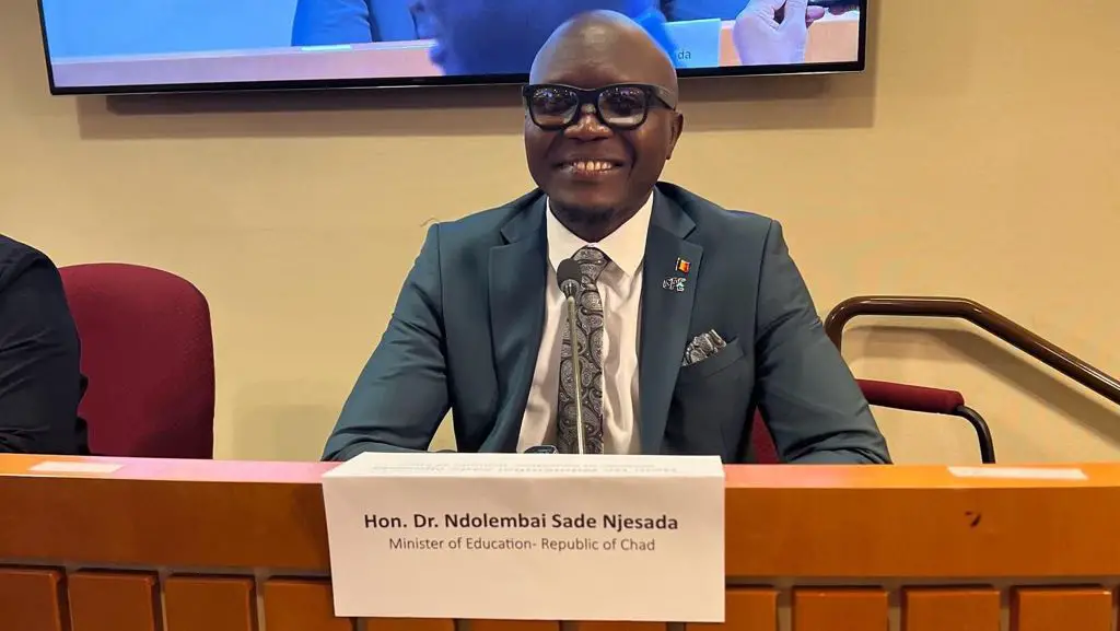 le Dr Ndolembai Sade Njesada, ministre de l’Education nationale de la République du Tchad.