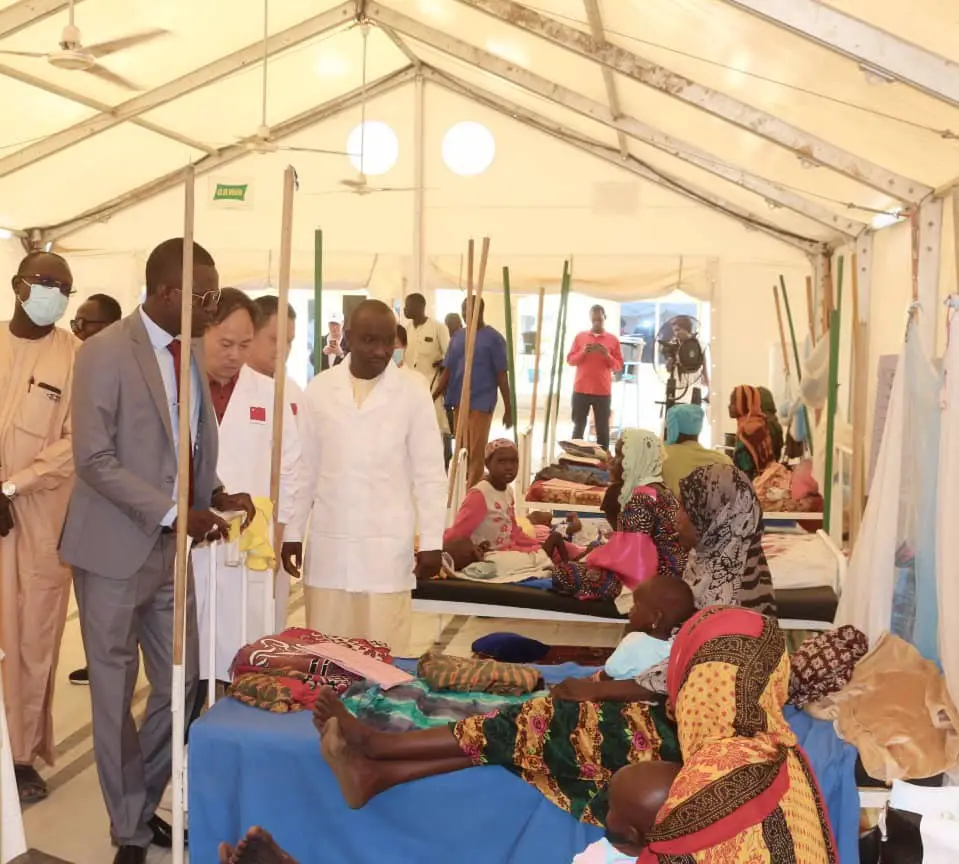 Tchad : Lancement de la caravane médicale multidisciplinaire conduite par la mission chinoise à l’hôpital du district de Toukra