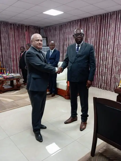 Centrafrique : l'Ambassadeur de Russie en RCA reçu en audience par le Premier ministre Moloua