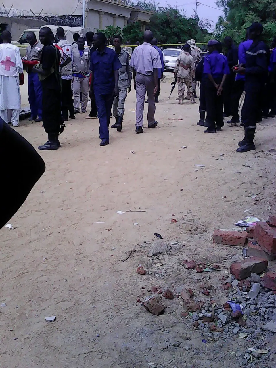 Opération anti-terroriste menée par les forces de l'ordre ce matin à N'Djamena, au quartier Diguel. Alwihda Info/D.W.W