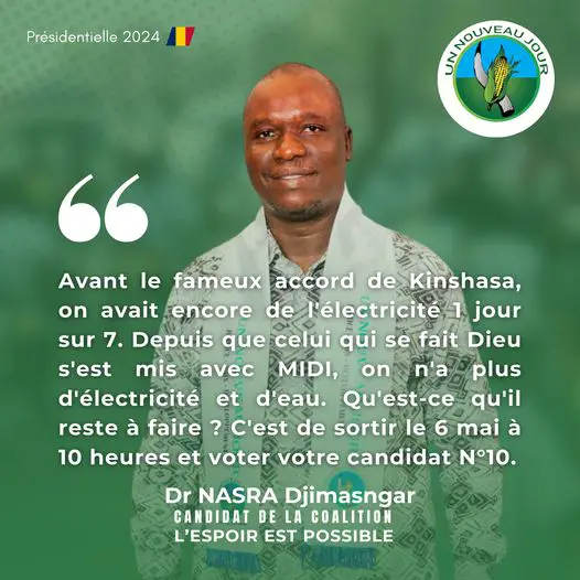 Présidentielle : "le problème du Tchad, c’est la mal gouvernance", Nasra Djimasngar (candidat n°10)