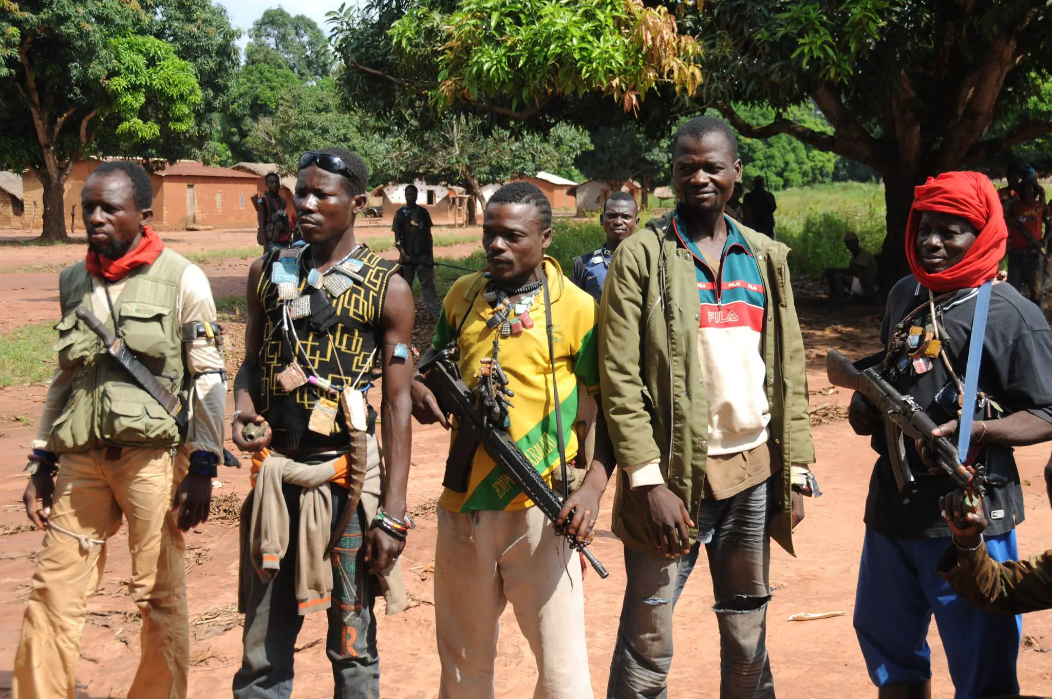 Des miliciens Anti-Balaka en Centrafrique. photo non datée. Crédits : Sources