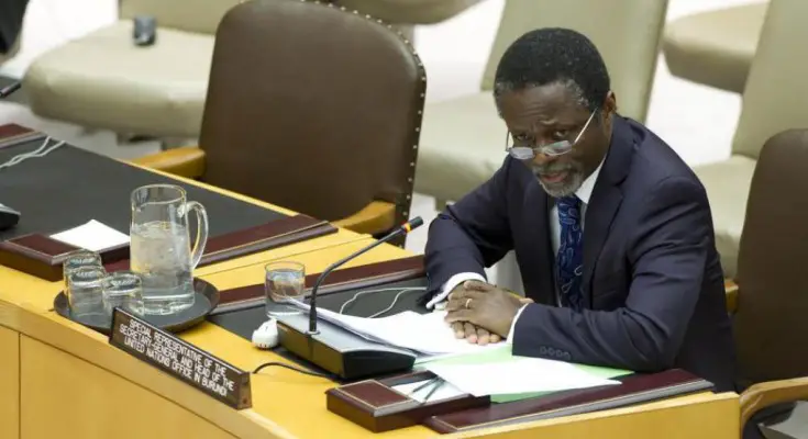 Le Chef de la Mission multidimensionnelle intégrée des Nations Unies pour la stabilisation en République centrafricaine (MINUSCA), Parfait Onanga-Onyanga. Crédit photo: Sources