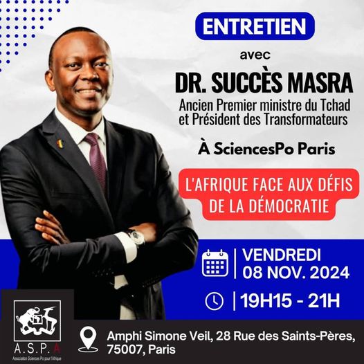 Tchad - Masra annoncé à Paris : Un dialogue sur l'avenir démocratique de l'Afrique Tchad - Masra annoncé à Paris : Un dialogue sur l'avenir démocratique de l'Afrique