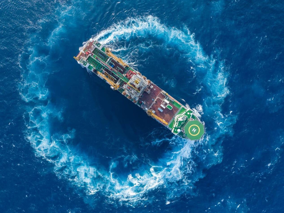 The Meng Xiang vessel turns round. (Photo provided by CSSC Huangpu Wenchong Shipbuilding Company Limited) The Meng Xiang vessel turns round. (Photo provided by CSSC Huangpu Wenchong Shipbuilding Company Limited)