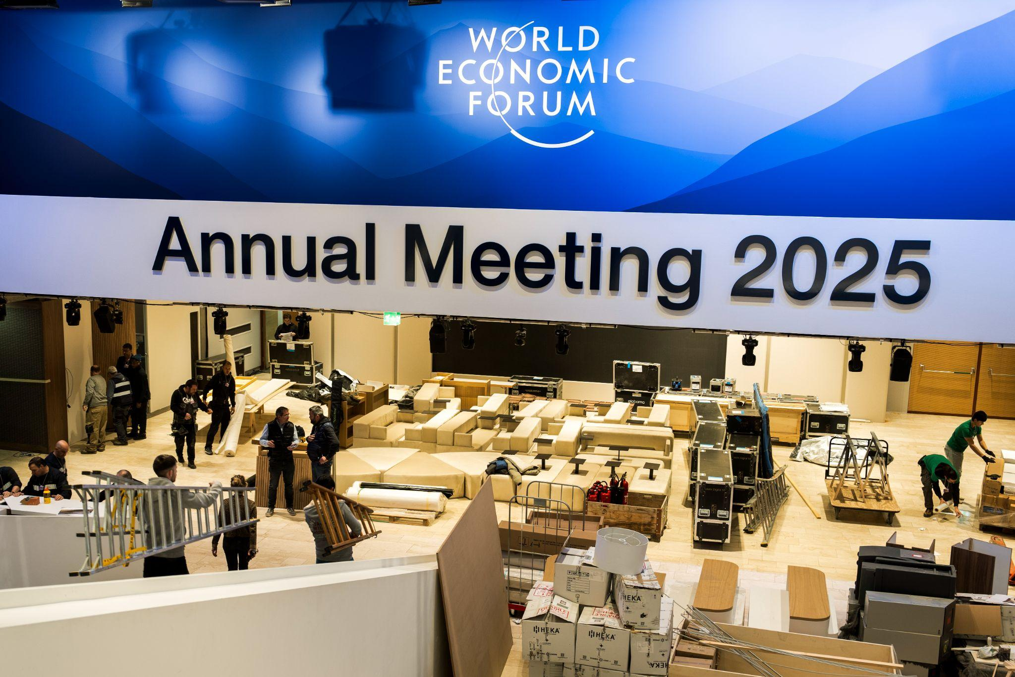 La salle des réunions. Photo : Forum économique mondial La salle des réunions. Photo : Forum économique mondial