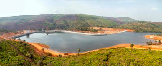 the Guinea Kaleta hydropower station