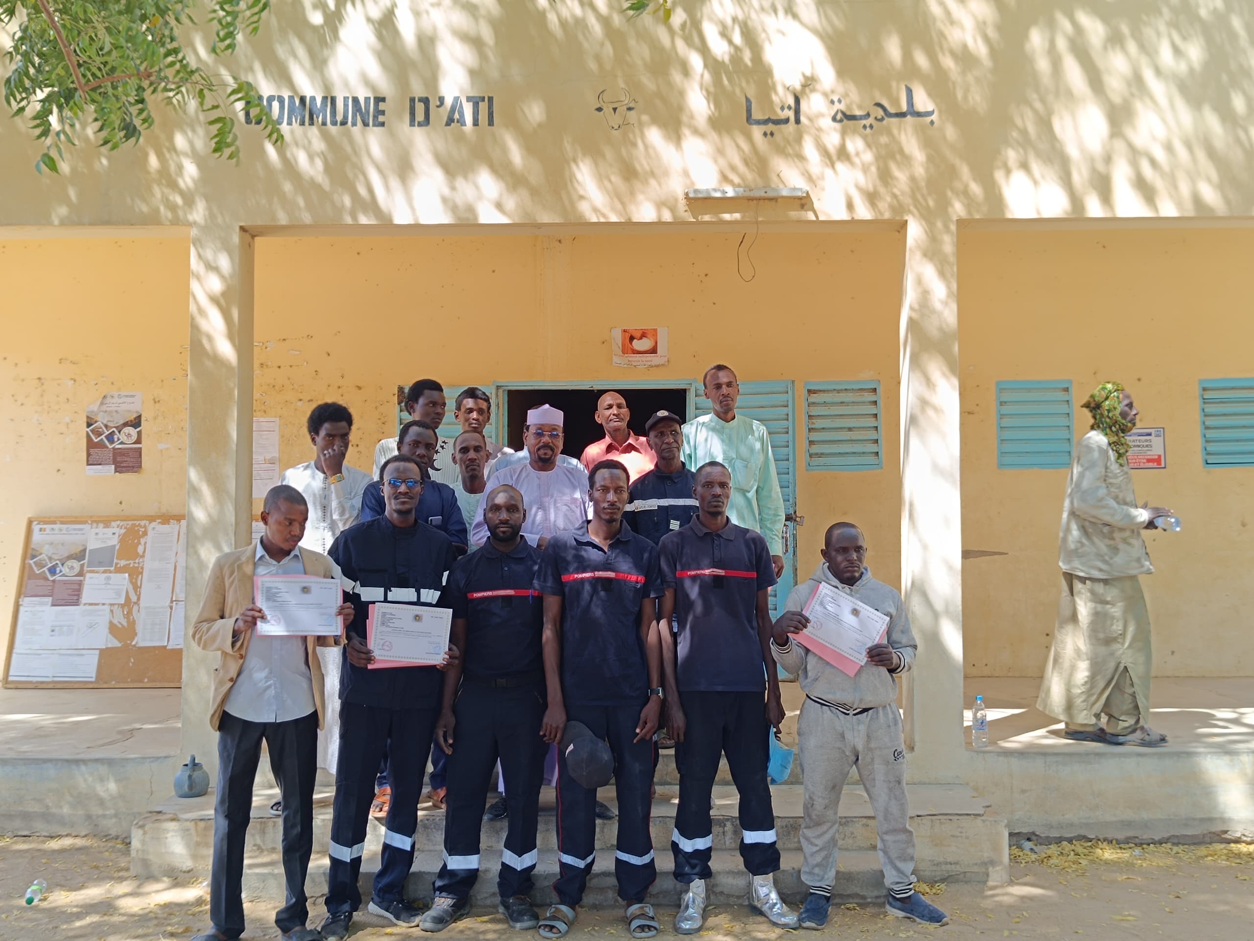 Tchad - Sécurité incendie à Ati : 14 jeunes sapeurs-pompiers formés et prêts à intervenir Tchad - Sécurité incendie à Ati : 14 jeunes sapeurs-pompiers formés et prêts à intervenir