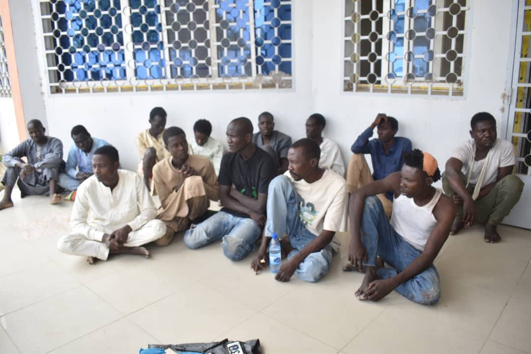 Tchad : 22 malfrats présentés à la presse