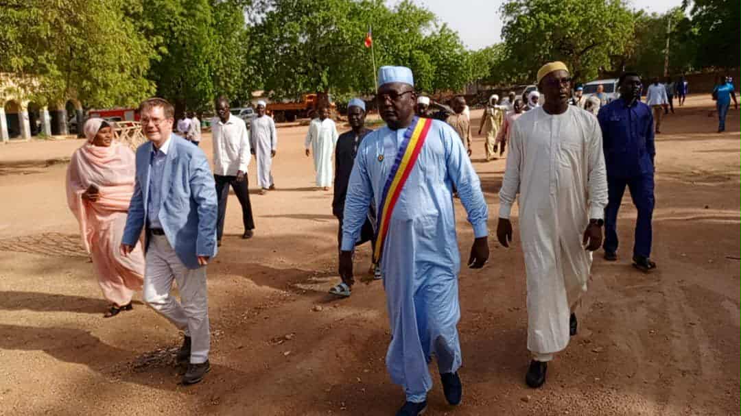 Tchad :  au Guéra, visite officielle de l'ambassadeur allemand à la mairie de Mongo Tchad :  au Guéra, visite officielle de l'ambassadeur allemand à la mairie de Mongo