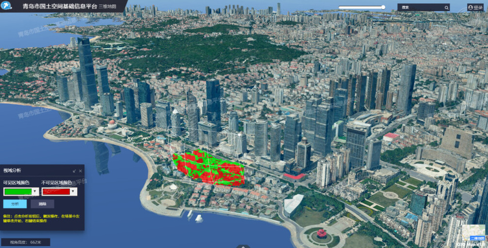 Photo shows the basic information platform for territorial space in Qingdao, east China's Shandong province. (Photos from the official website of the Qingdao Bureau of Natural Resources and Planning)