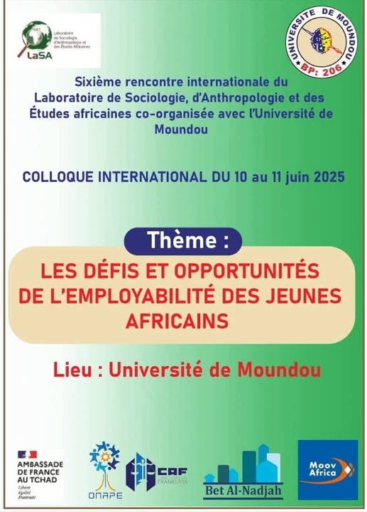 Tchad : L'Université de Moundou accueille un grand rendez-vous scientifique les 10 et 11 juin Tchad : L'Université de Moundou accueille un grand rendez-vous scientifique les 10 et 11 juin