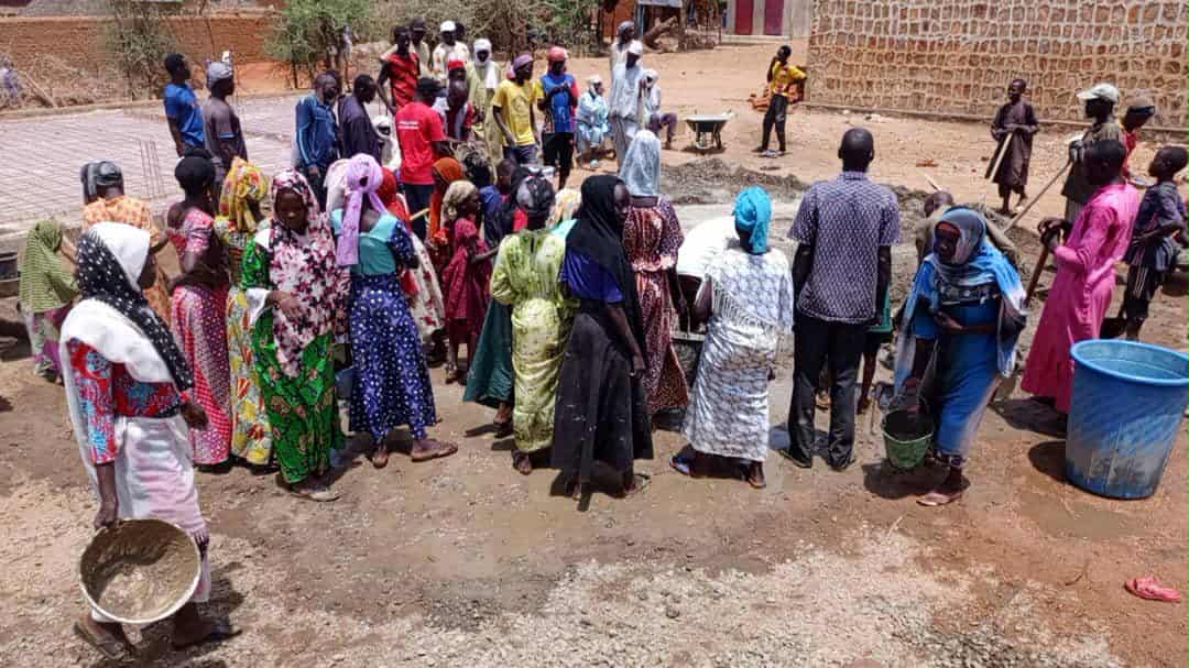 Tchad : au Guéra, construction d'un bâtiment de l'école pré-CEP de Doungoul