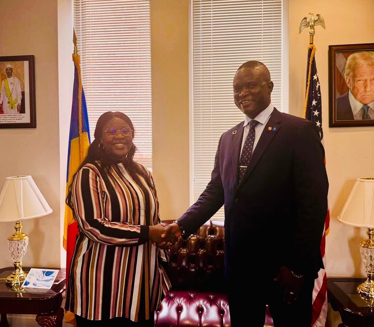 Audience : le représentant du CESCE en Amérique du Nord reçu par l’ambassadrice Léonie Kitoko Gata Ngoulou Audience : le représentant du CESCE en Amérique du Nord reçu par l’ambassadrice Léonie Kitoko Gata Ngoulou