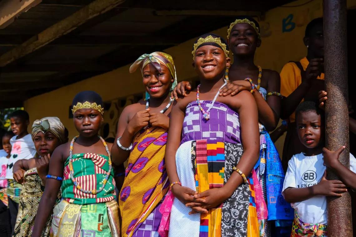 Le monde célèbre les enfants africains chaque année le 16 juillet. Photo : UNICEF/Francis Kokoroko/2025