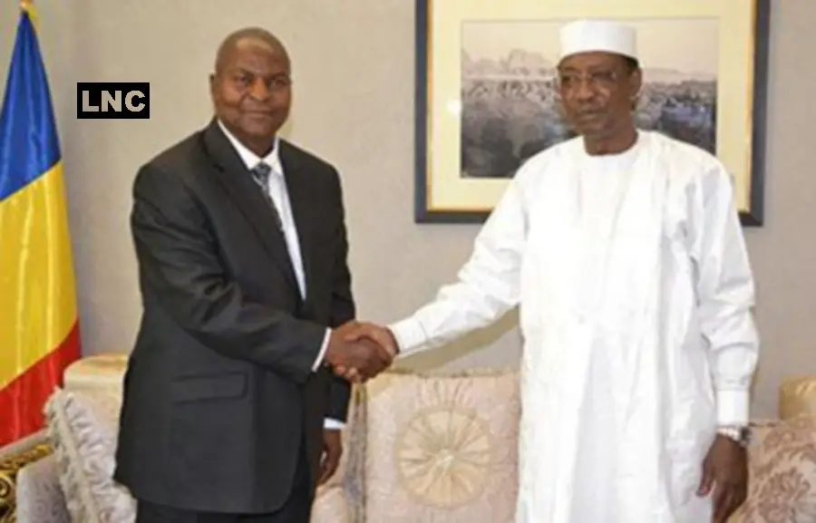 Tchad : Faustin Touadera reçu en audience par le président tchadien