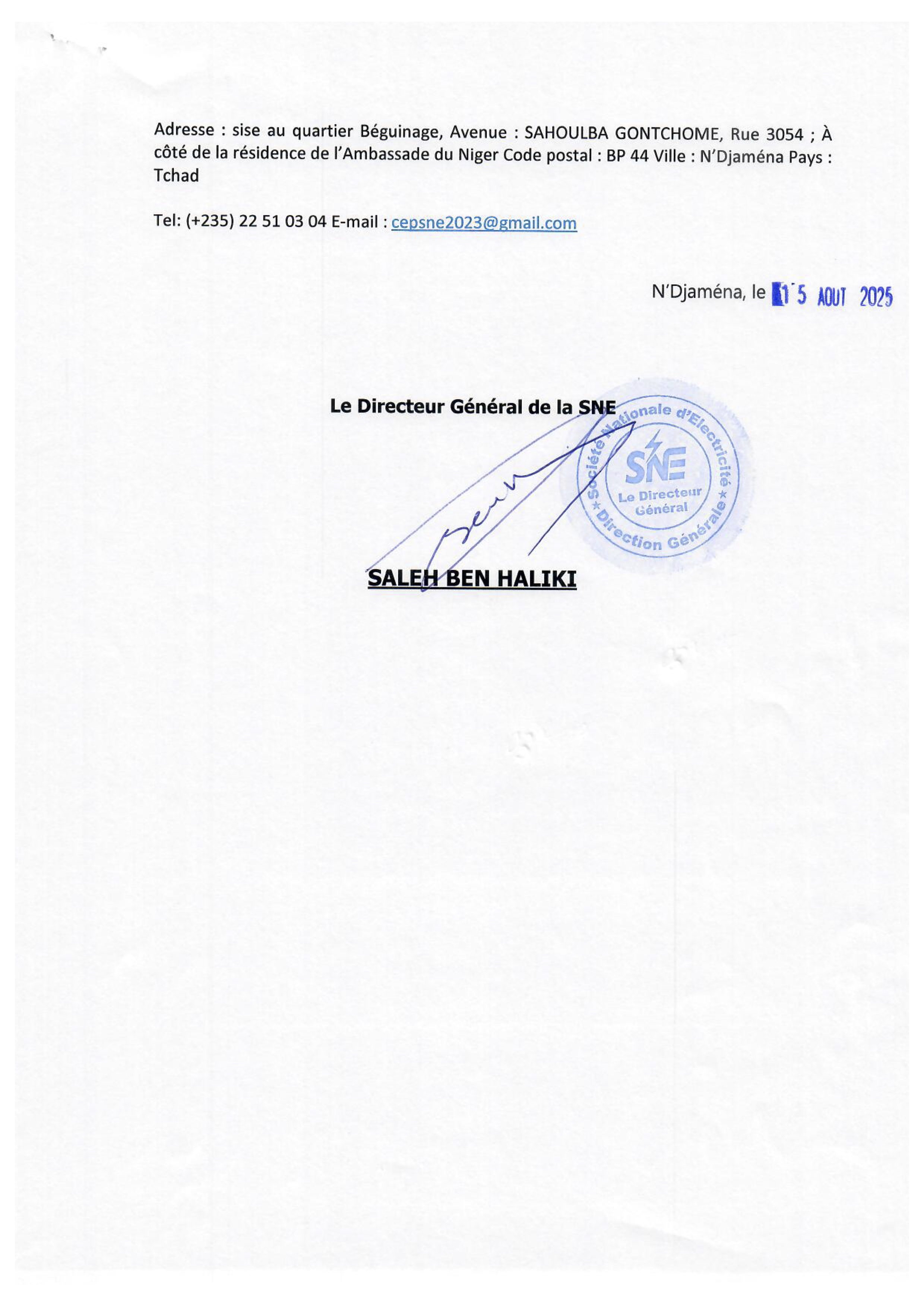 Tchad : Avis d'Appel d'Offres n°002 pour l'acquisition de matériels informatique et logiciels (CEP-SNE)