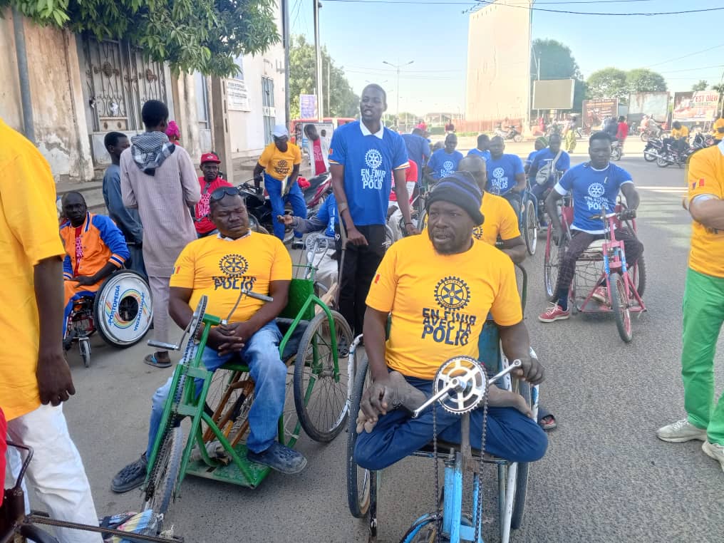 Tchad : Rotary Club sensibilise sur la dangerosité de la poliomyélite à travers une marche et une course