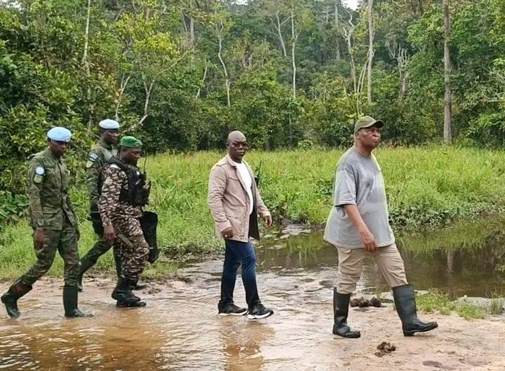 RCA / BAYANGA : Le Président de la République visite le Parc National de Dzanga Sangha
