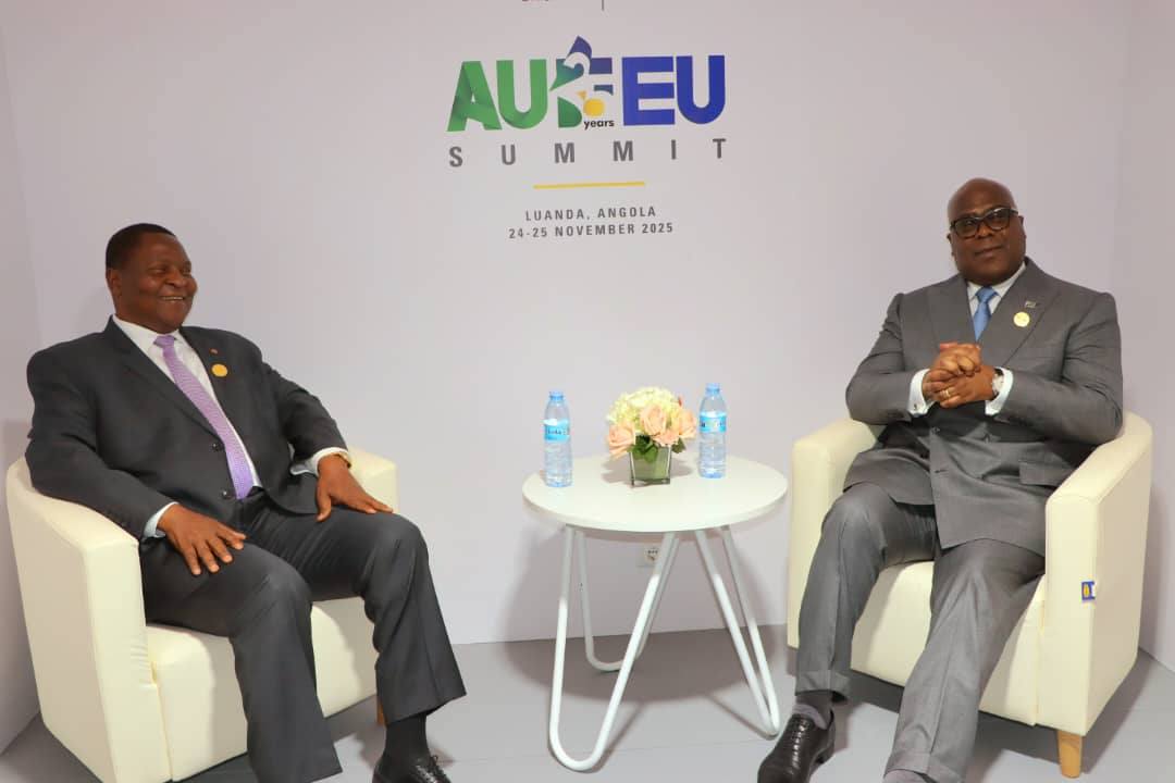 RCA-RDC : rencontre à Luanda entre les présidents Touadéra et Tchisekedi