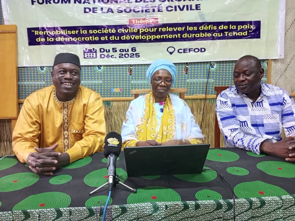 CSAPR : La société civile tchadienne se mobilise pour la paix, la démocratie et le développement durable