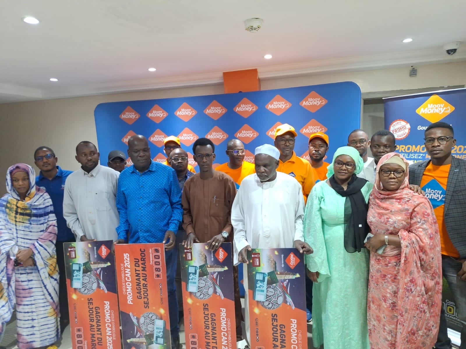 Tchad : Moov Africa prime 4 heureux gagnants pour assister aux demi-finales de la Coupe d'Afrique des Nations au Maroc