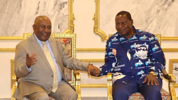 RCA - Diplomatie : Rencontre fraternelle entre les Présidents Touadéra et Assoumani à Bangui