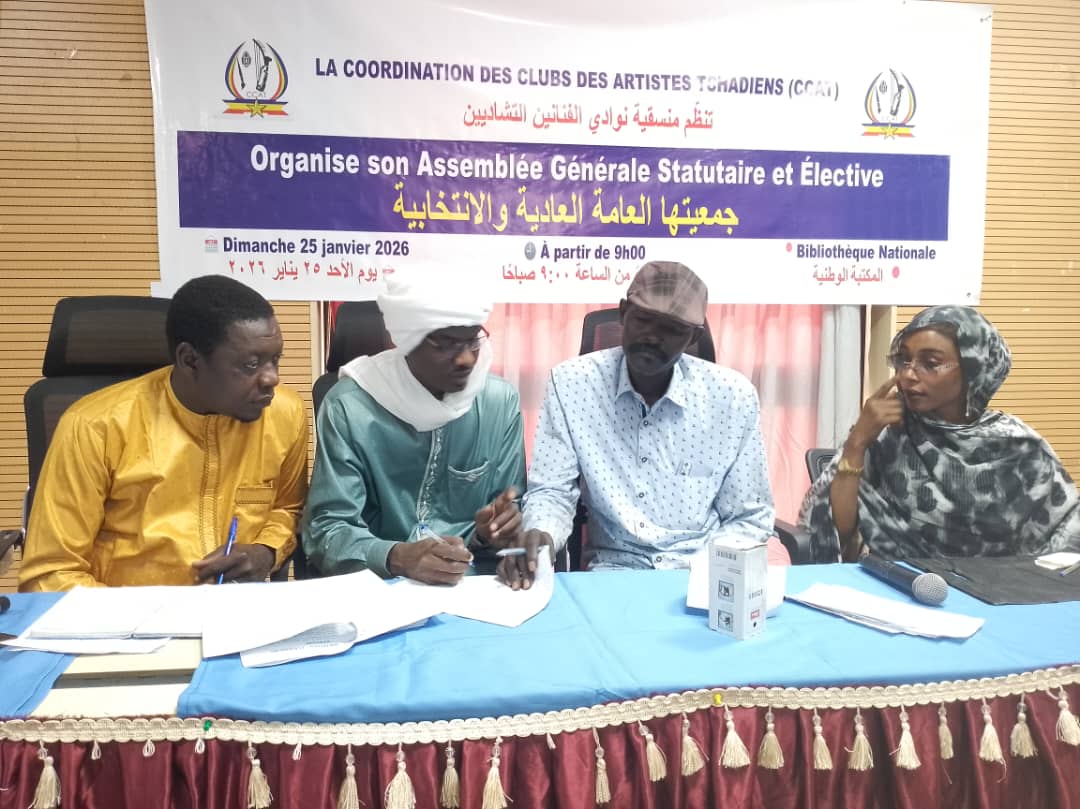 Tchad : la Coordination des Clubs des Artistes Tchadiens tient son Assemblée générale statutaire et élective
