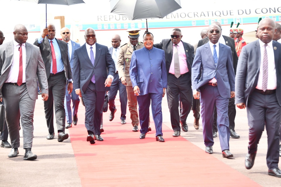 Arrivée du président Felix Tshisekedi à Oyo