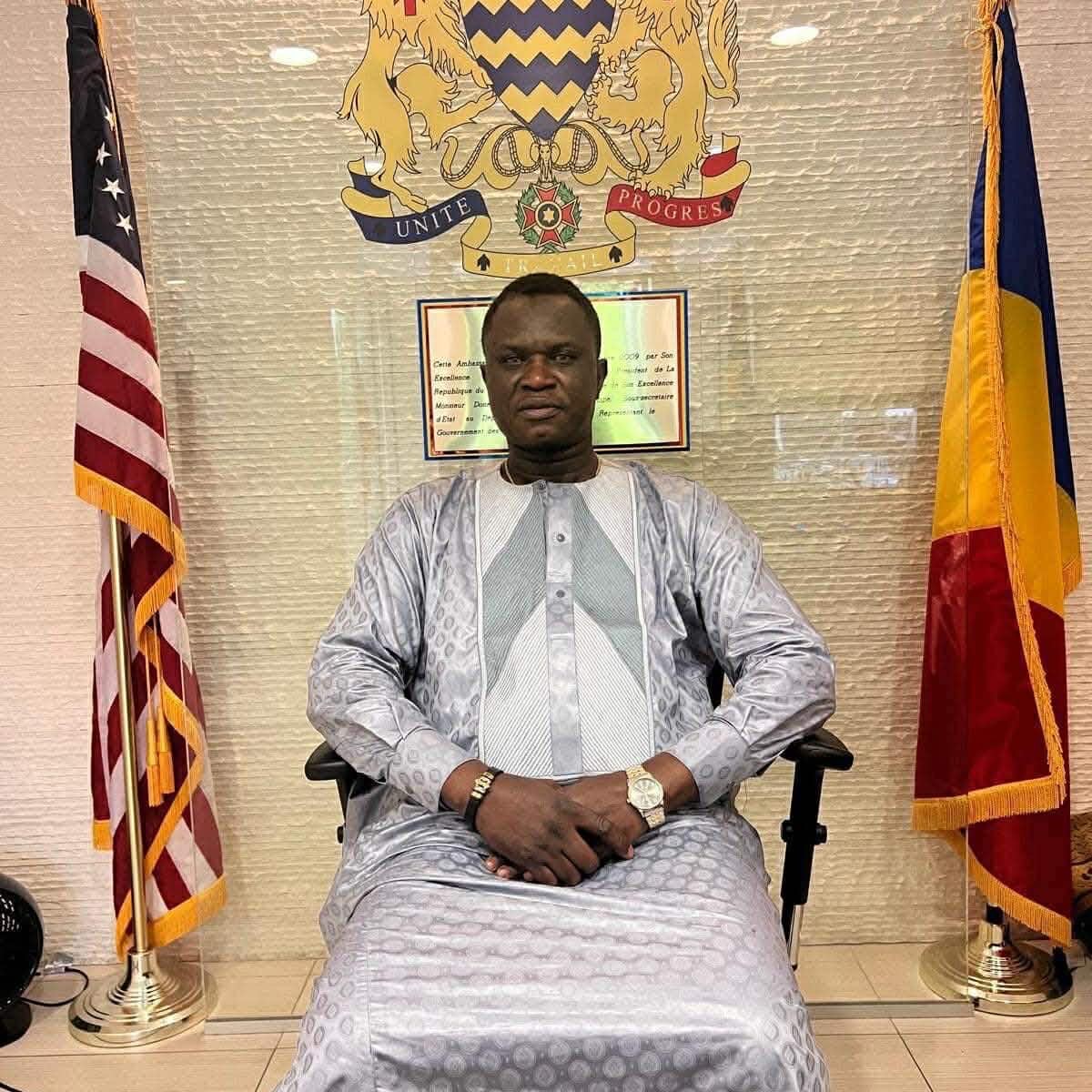 Ambassadeur Olivier Dedingar à l’Ambassade du Tchad à Washington DC.
