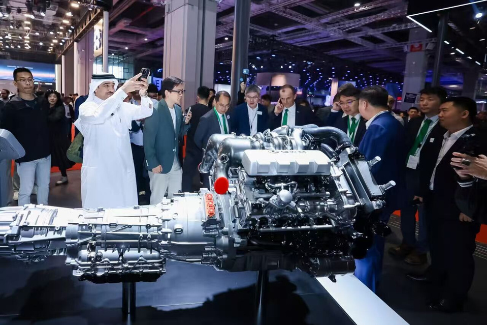 Great Wall Motor debuts a 4.0T V8 engine at the Auto Shanghai 2025. (Photo from Great Wall Motor)