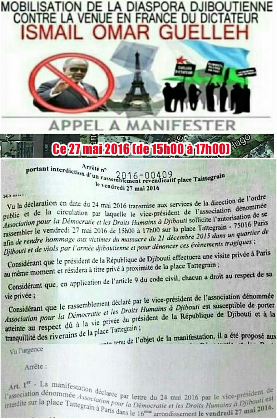 Françafrique : La France vole au secours de son vasal djiboutien. Françafrique : La France vole au secours de son vasal djiboutien.