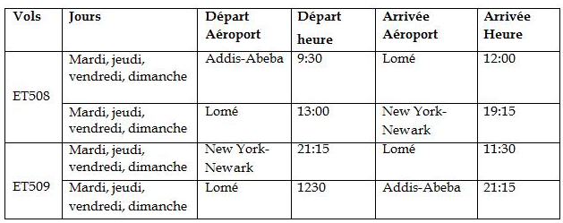 Ethiopian Airlines augmente sa fréquence de vols vers New York quelques semaines après le lancement de la nouvelle ligne Ethiopian Airlines augmente sa fréquence de vols vers New York quelques semaines après le lancement de la nouvelle ligne