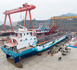 A pure electric debris-collection and transfer vessel is built at the green and intelligent shipbuilding industrial park in Zigui county, Yichang, central China's Hubei province. (Photo/Lei Yong)