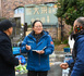 A member of the Yichun municipal committee of the Chinese People's Political Consultative Conference (middle) conducts field research on community management in a neighborhood in Yichun, east China's Jiangxi province, Jan. 27, 2026. (Photo/Zhou Liang)