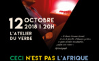 Jann Halexander 'Ceci n'est pas l'Afrique' le 12 octobre à l'Atelier du Verbe à Paris