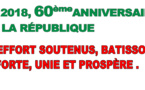 Proclamation de la République au Congo : les 60 ans placés sous le signe du travail et de l’effort soutenus