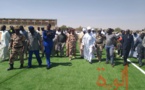 Tchad : la pelouse synthétique du stade d'Abéché prend forme !