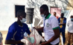 N'Djamena : joie des enfants à la rue pour la distribution de kits alimentaires